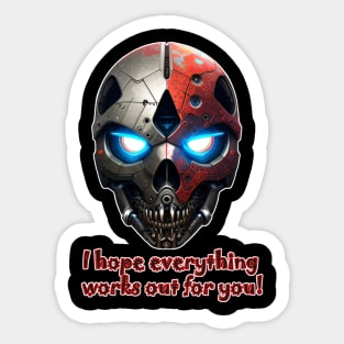 Scifi  Skeleton hellowen Sticker